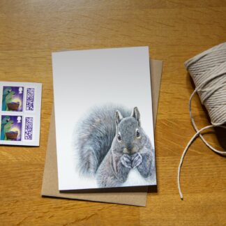 A6 Squirrel greetings card - Blank