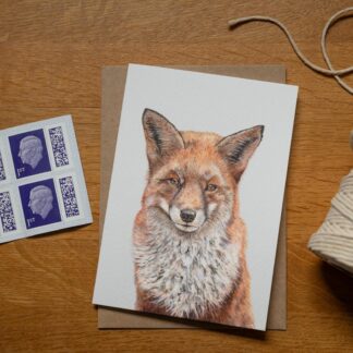 A6 Fox greetings card - Blank