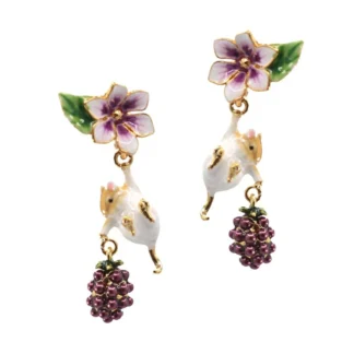 Bill Skinner BlackBerry and Mouse Earrings