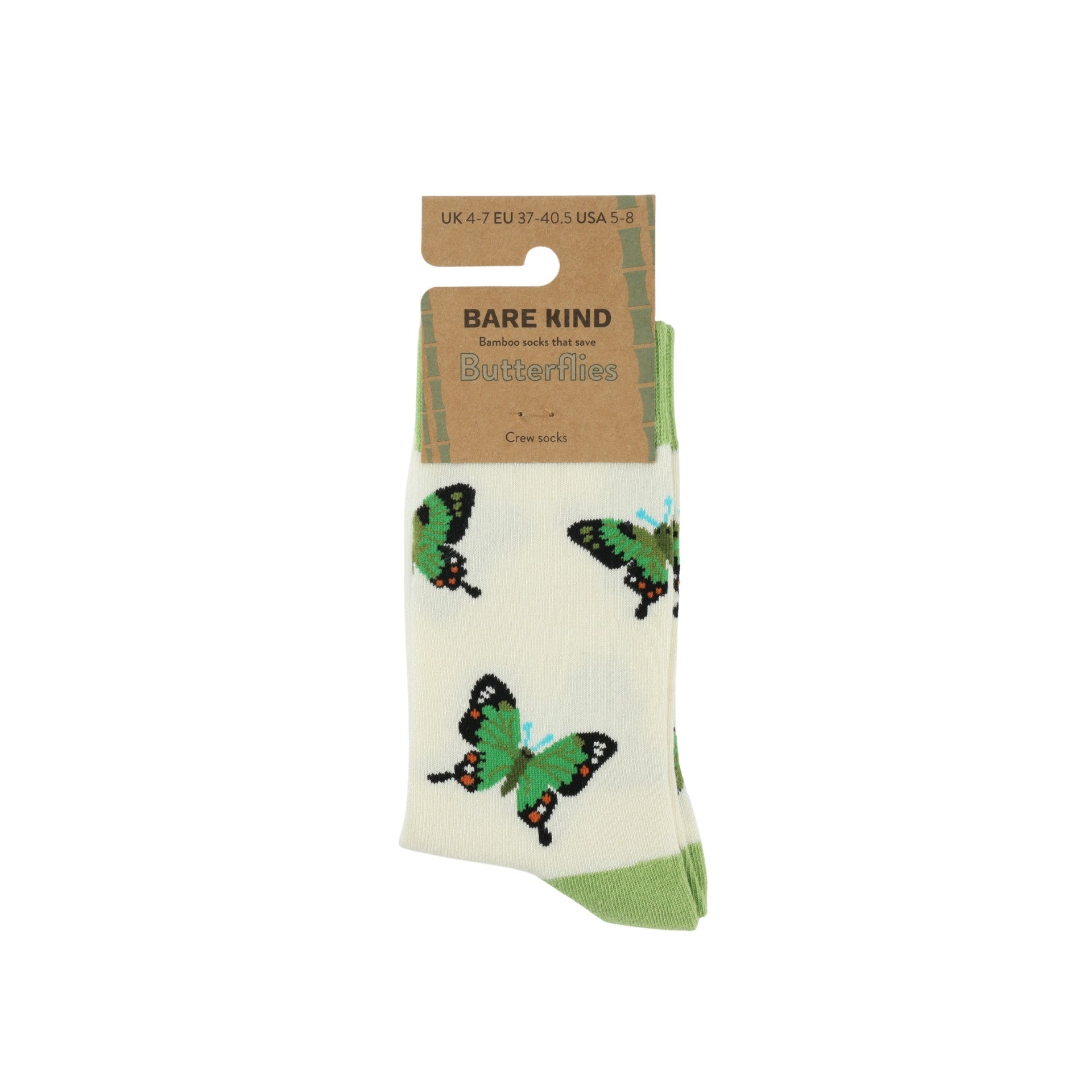 Barekind Bamboo Butterfly Socks (UK 4-7) - Image 2