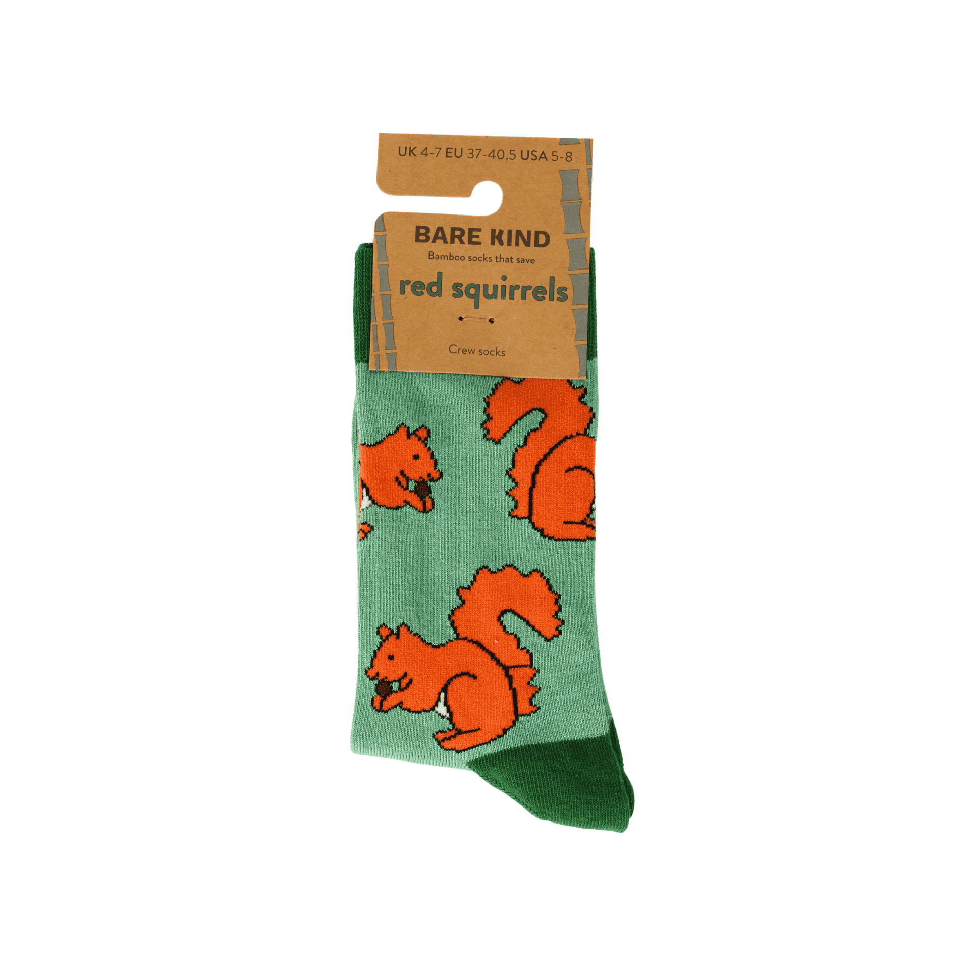 Barekind Bamboo Squirrel Socks (UK 4-7) - Image 2