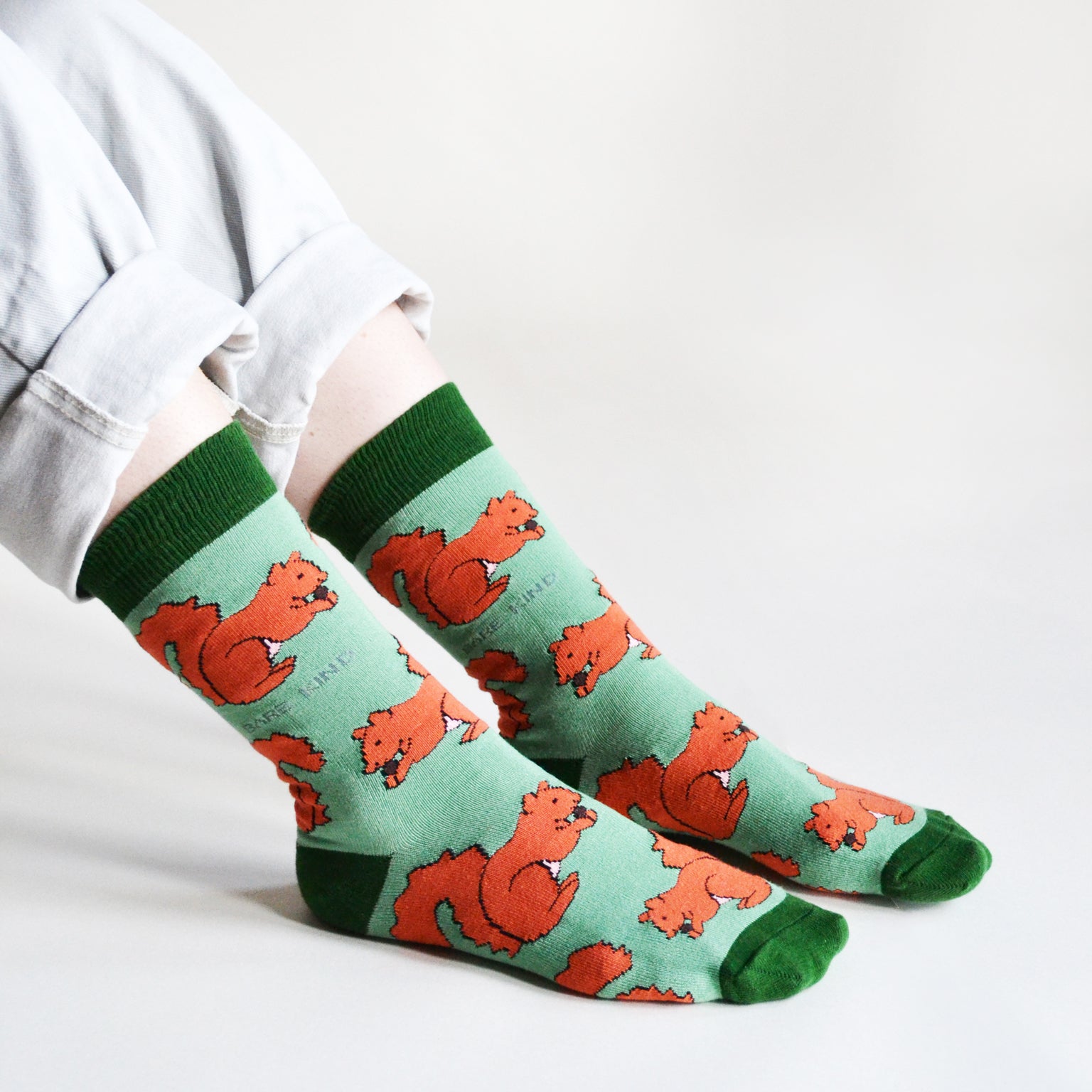 Barekind Bamboo Squirrel Socks (UK 4-7) - Image 3