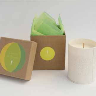 Sarah Wygas porcelain candle - Lemon & Thyme - Pre order